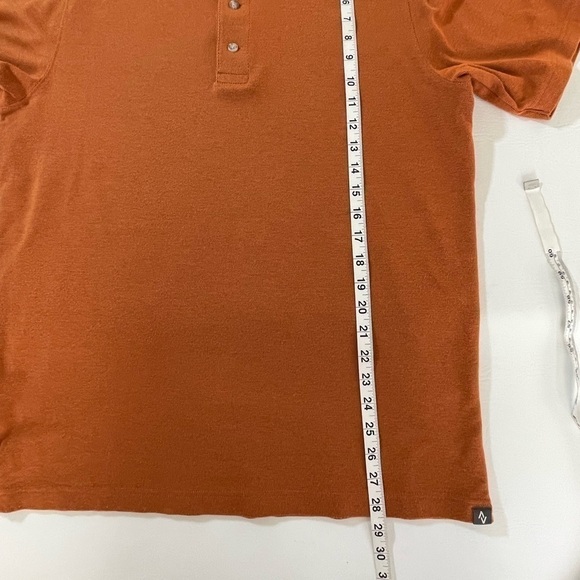 EDDIE BAUER Travex Polo Shirt Men’s Medium Short Sleeve Orange - Picture 7 of 9